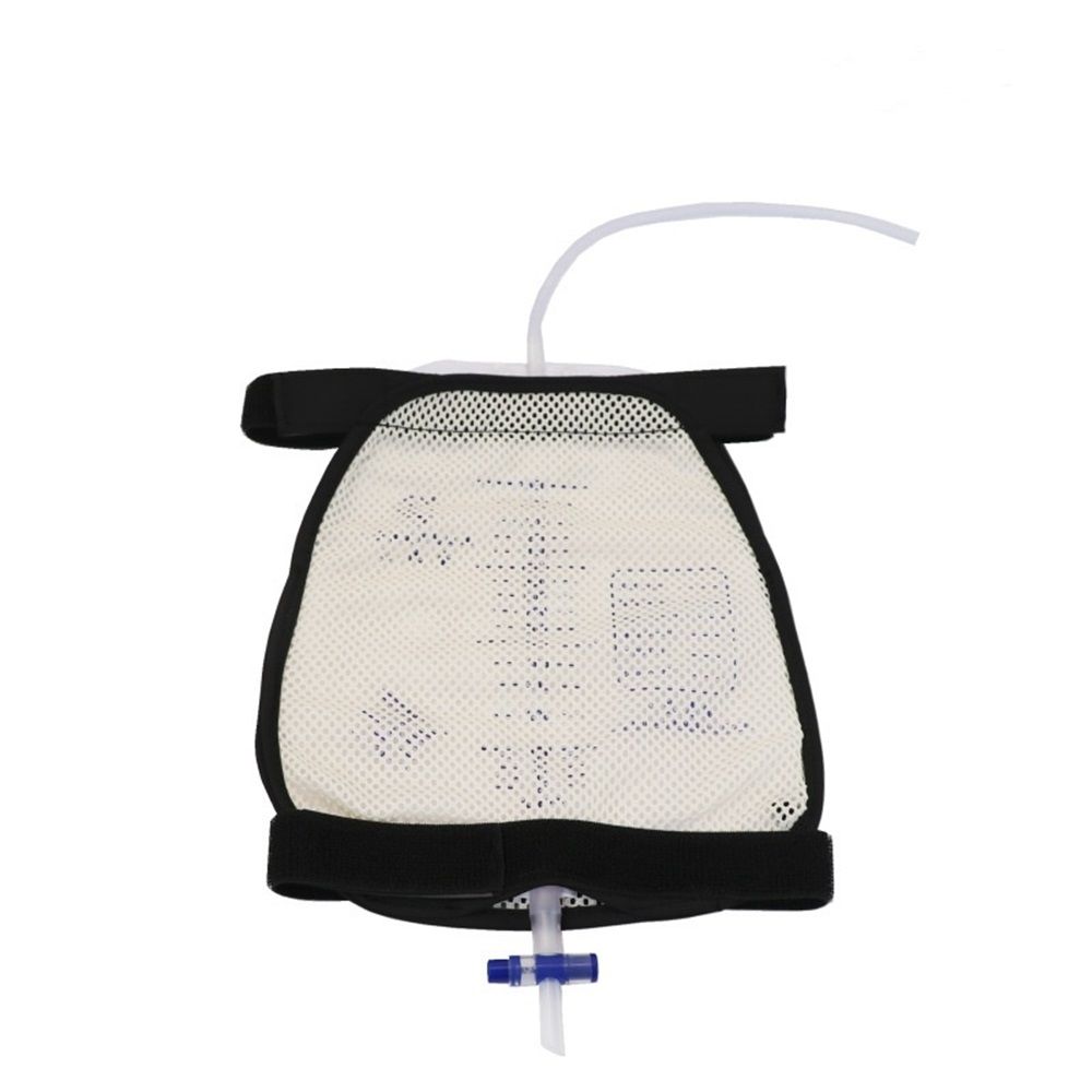 Leg Bag Mesh Holder with Pocket - Catheter Stabilizer for Men & Women