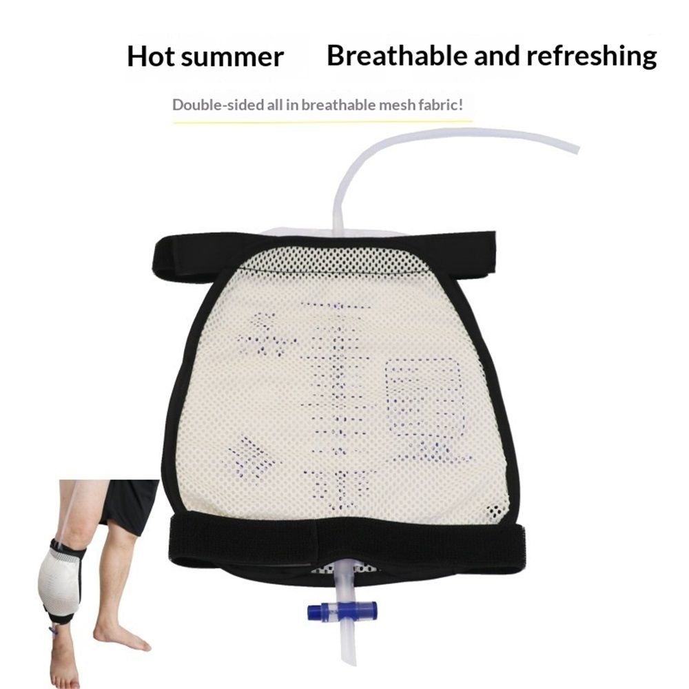 Leg Bag Mesh Holder with Pocket - Catheter Stabilizer for Men & Women