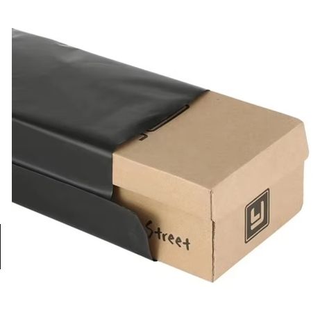 100pcs Black E-commerce Mail Bags, 25 x 35cm