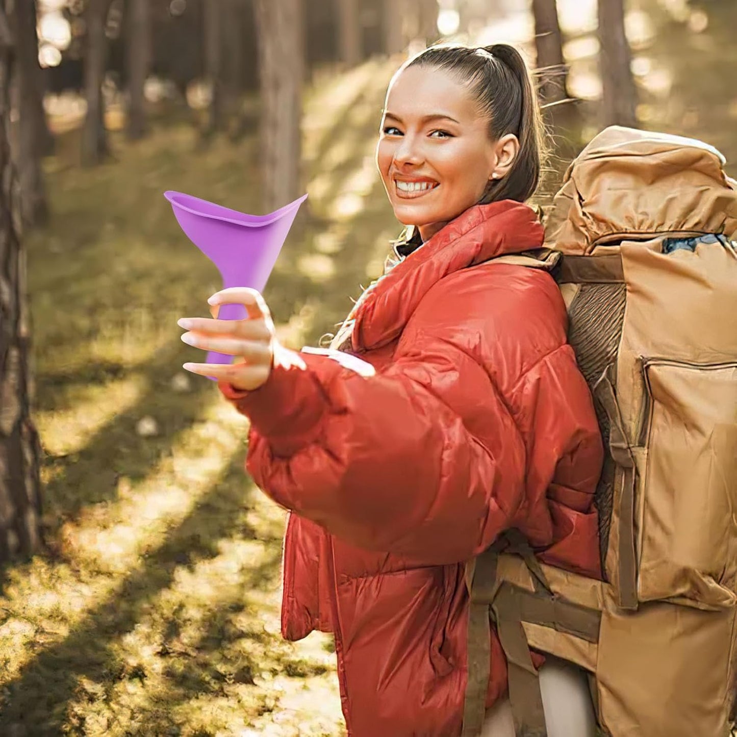 Female Urinal 4PCS - Portable Pee Funnel for Travel Camping & Outdoor Activities