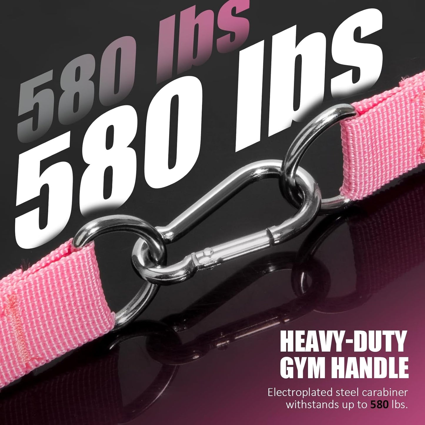 Upgraded Cable Machine Exercise Handles 2-Pack - Heavy Duty Gym Attachment