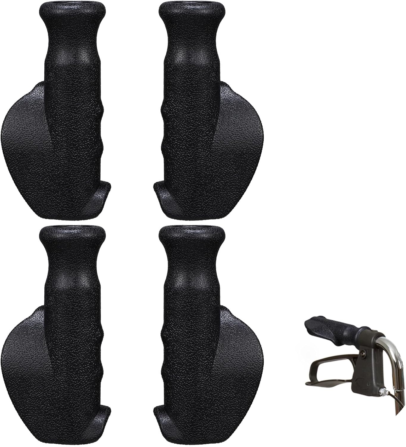 Universal Rollator Hand Grip Replacement 2-Pair - Left & Right for Drive Rollator