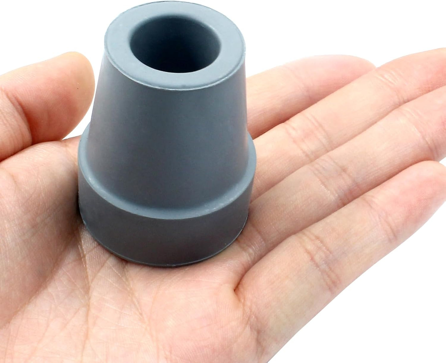 Rubber Cane Tips 4-Pack 19mm - Anti-Slip Replacement for Cane Crutch & Walker