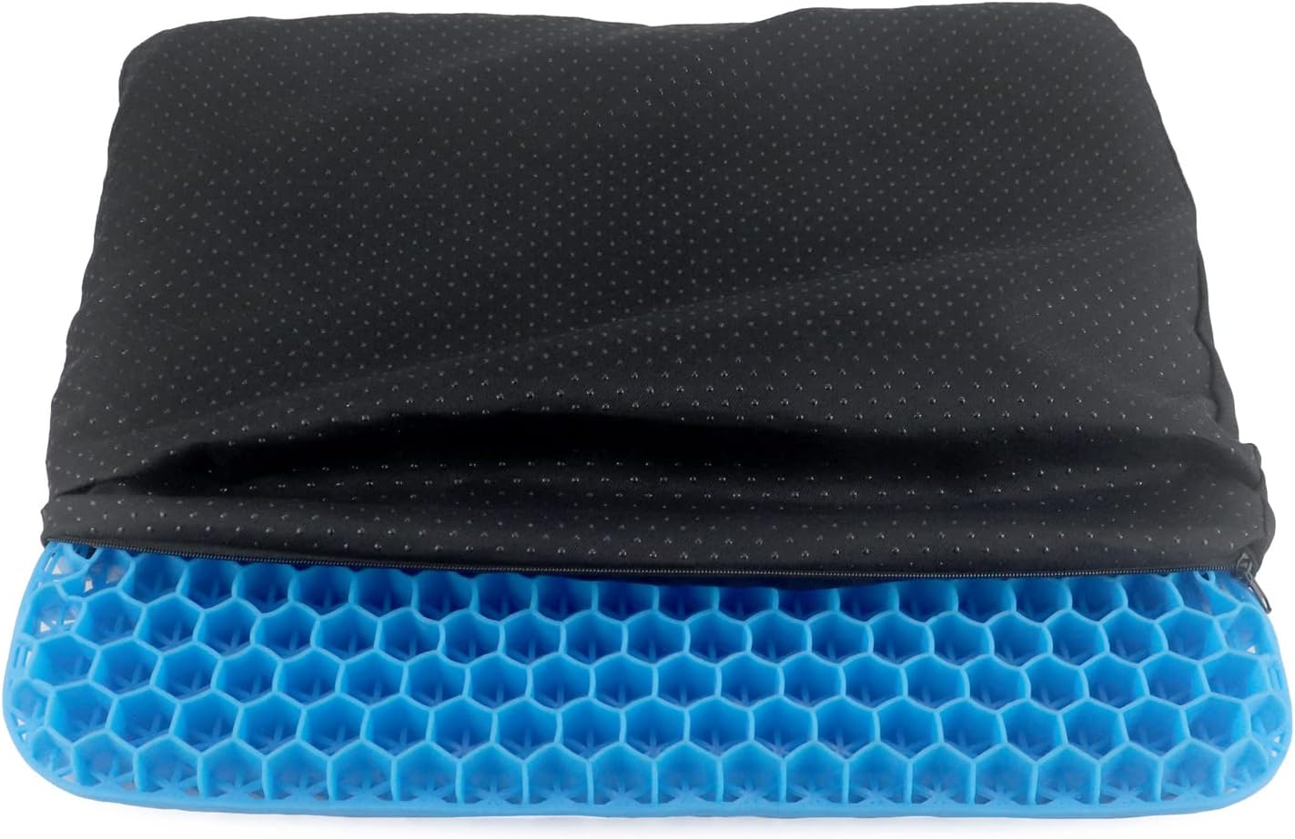 Gel Seat Cushion - Cool Breathable Non-Slip for Car Office & Wheelchair Blue