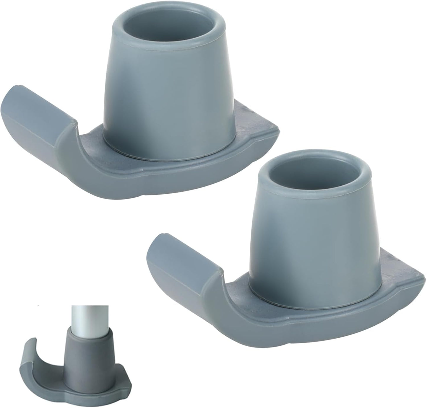 Walker Ski Glides 2-Pack 28mm - Rubber Replacement Caps for Folding Walkers