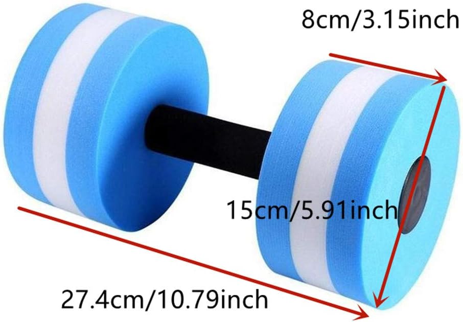 EVA Foam Floating Dumbbell - Aquatic Barbell for Water Yoga & Pool Fitness