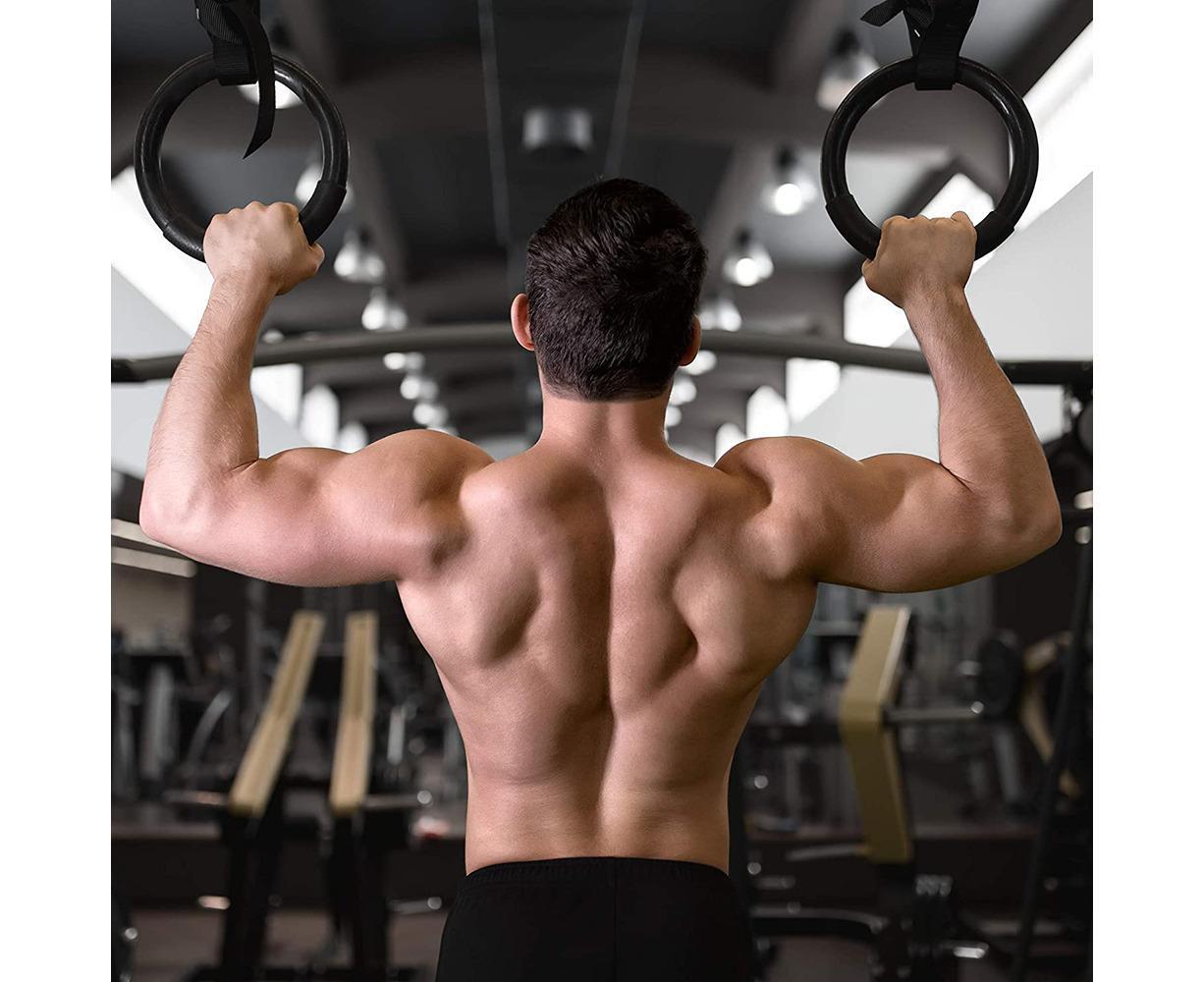 Nylon Triceps Rope with Non-Slip Handles - Biceps & Triceps Cable Attachment Black