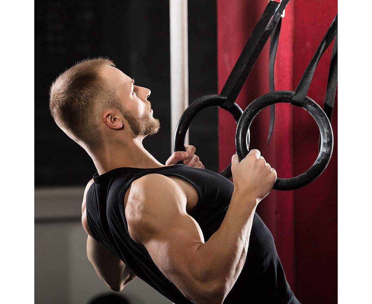 Nylon Triceps Rope with Non-Slip Handles - Biceps & Triceps Cable Attachment Black