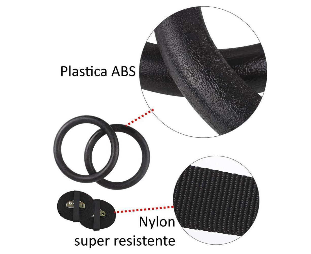 Nylon Triceps Rope with Non-Slip Handles - Biceps & Triceps Cable Attachment Black