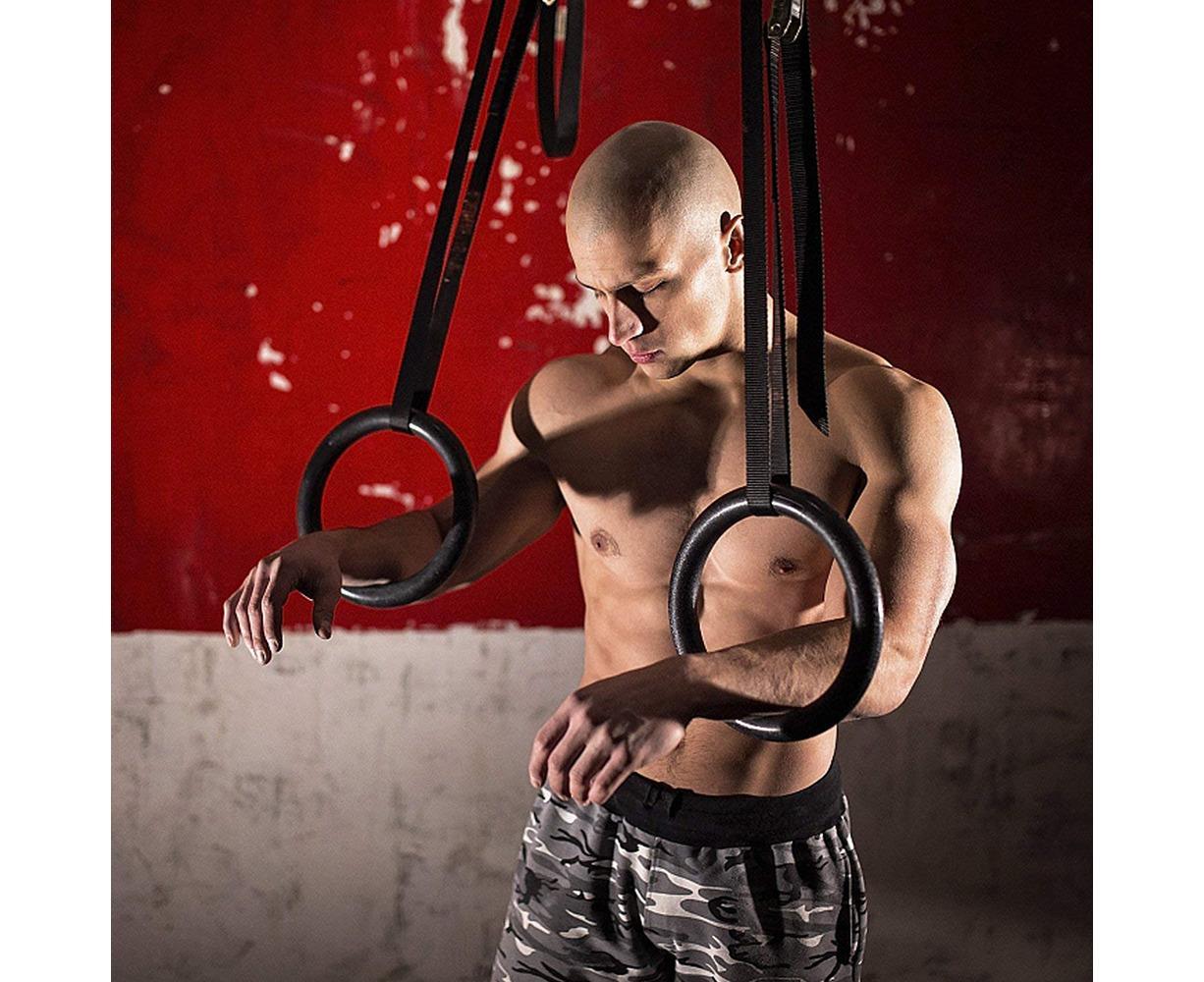 Nylon Triceps Rope with Non-Slip Handles - Biceps & Triceps Cable Attachment Black