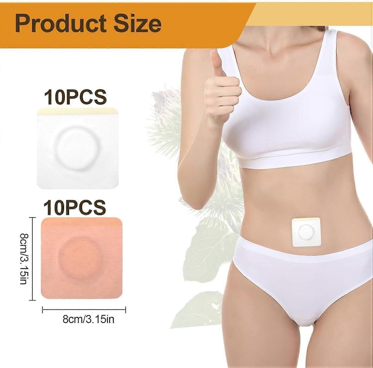 20Pcs Castor Oil Belly Button Patch, Castor Oil Patches Disposable, Castor Oil