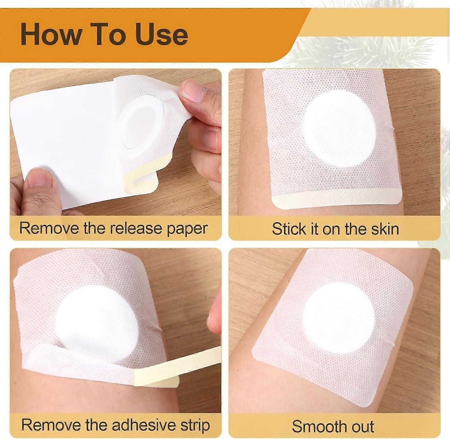 20Pcs Castor Oil Belly Button Patch, Castor Oil Patches Disposable, Castor Oil