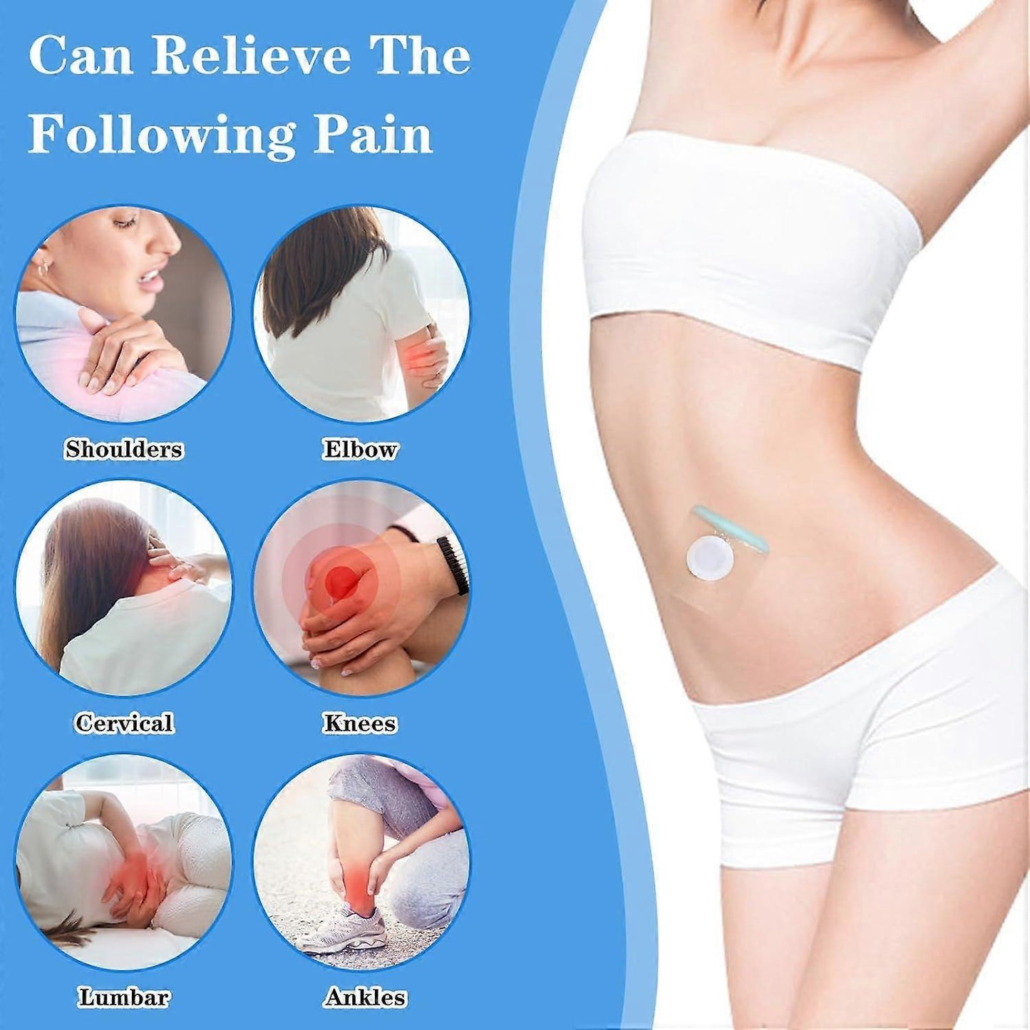 20Pcs Castor Oil Patches, Disposable Castor Oil Pack Wrap Self-Adhesive Belly