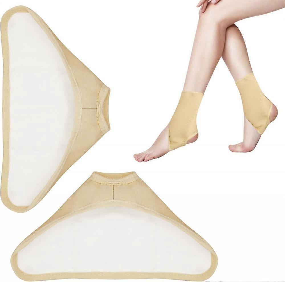2-Pack Organic Castor Oil Foot Wrap - Reusable with Hook & Loop (Oil Not Included)
