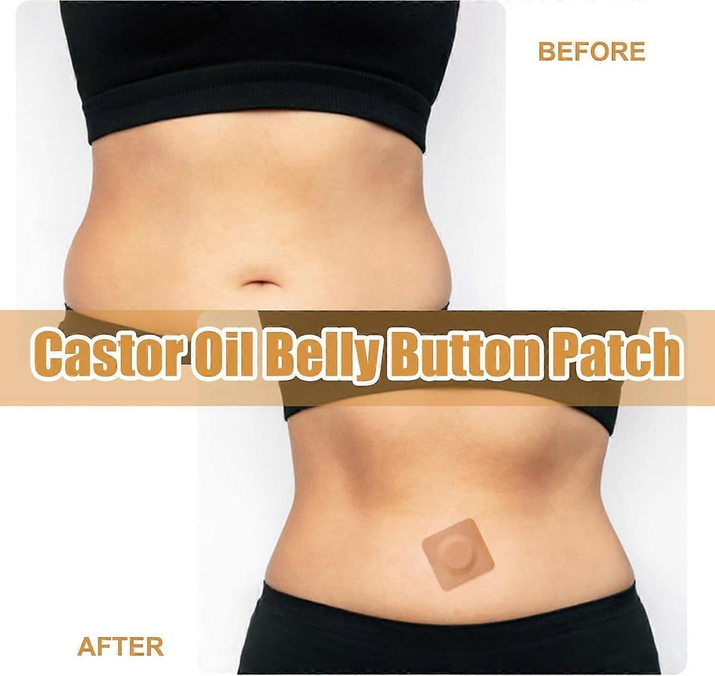 Castor Oil Belly Button Patch 20 Pieces Castor Oil Patches Castor Oil Patch