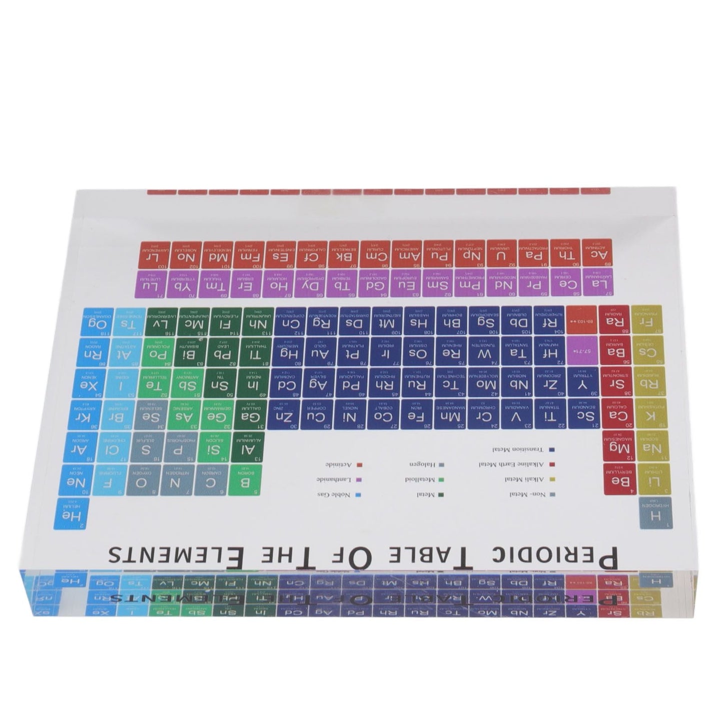 Educational Periodic Table Decoration Safe Odorless Modern Acrylic Periodic Table Elements for Home School Small Size