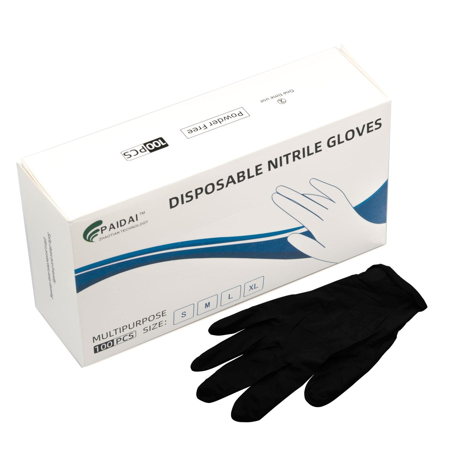 Heavy-Duty 6 Mil Nitrile Gloves - 100 Pack, Super Strong & Latex-Free for Industrial Use (Large)