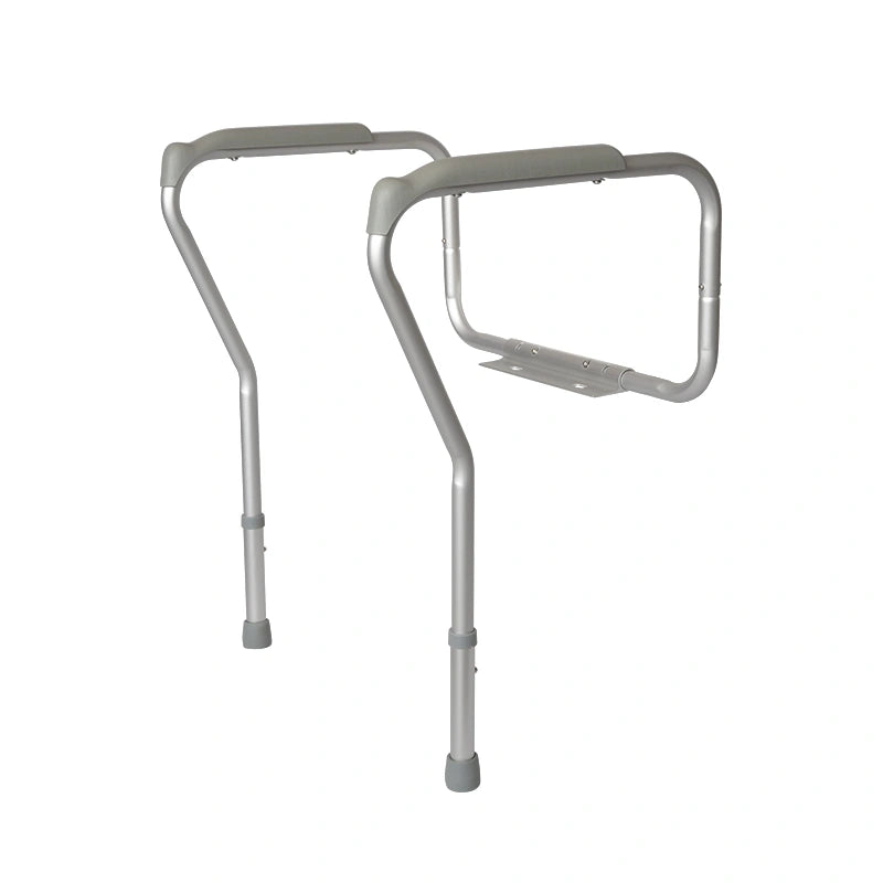 Adjustable Toilet Safety Rails – Height & Width Adjustable Bathroom Support Frame for Seniors & Mobility Aid