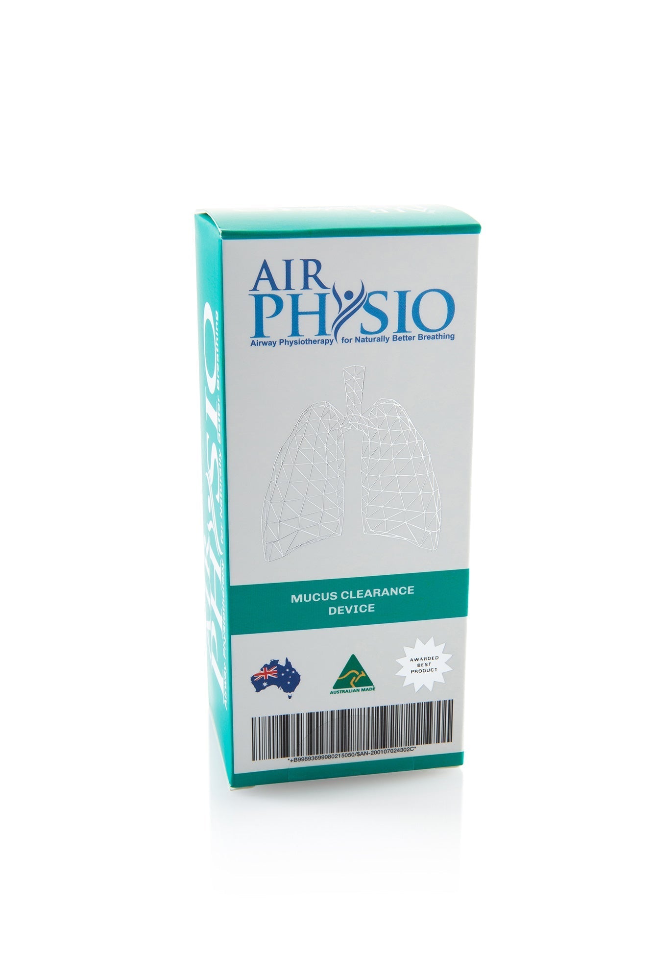 AirPhysio Average Lung Capacity Device – Natural Mucus Clearance & Lung Expansion Aid – Australian Made OPEP Therapy for Asthma, COPD, Bronchiectasis