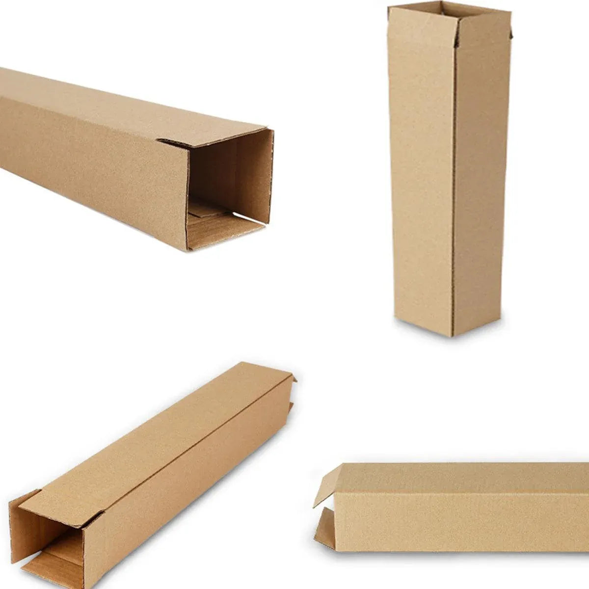 Shipping Boxes 50-Pack - Long Strip Cartons for Storage 10x10x42cm