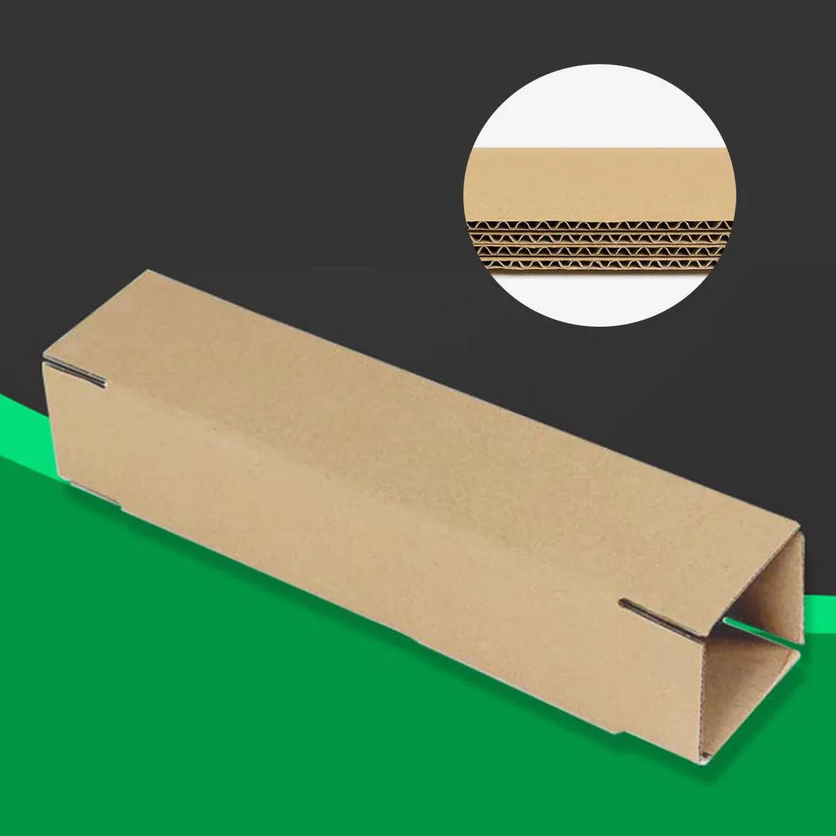 Shipping Boxes 50-Pack - Long Strip Cartons for Storage 6.5x6.5x28cm