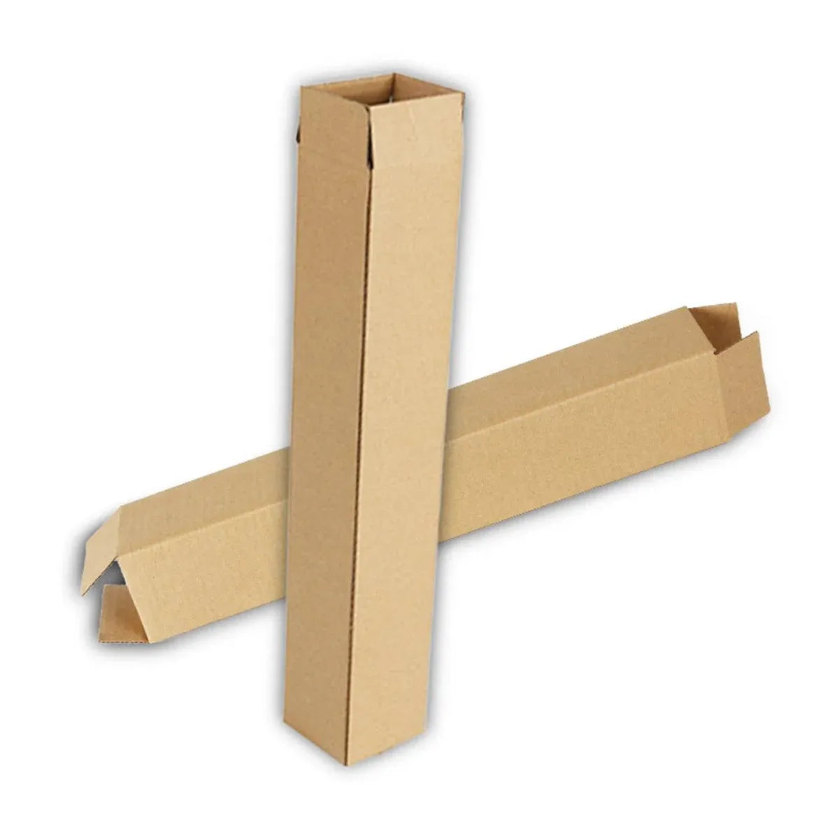 Shipping Boxes 50-Pack - Long Strip Cartons for Storage 6.5x6.5x28cm