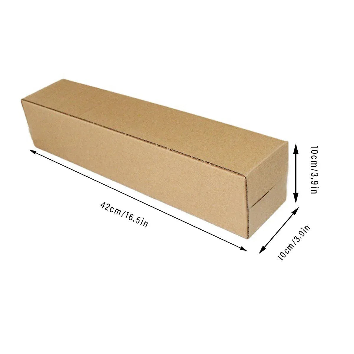 Shipping Boxes 50-Pack - Long Strip Cartons for Storage 6.5x6.5x28cm