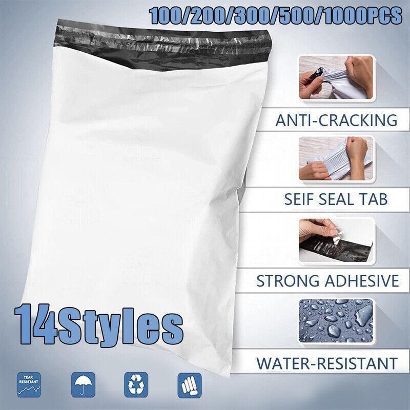 Poly Mailer Bags Mailing Satchel Plastic Courier Self Sealing Packing - 25*35cm *100 PCS