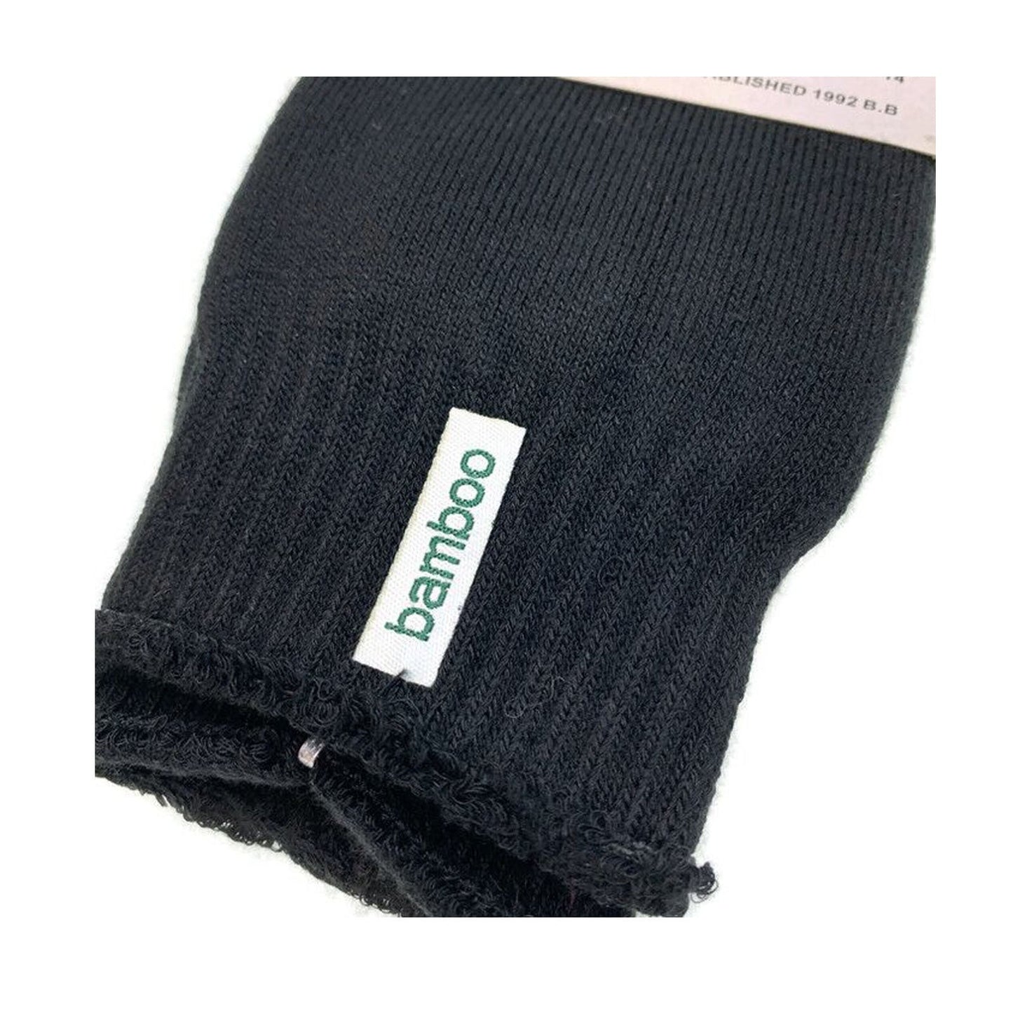 3 Pairs PREMIUM BAMBOO SOCKS Mens Heavy Duty Thick Work Socks BULK Cushion - Black - 11-14