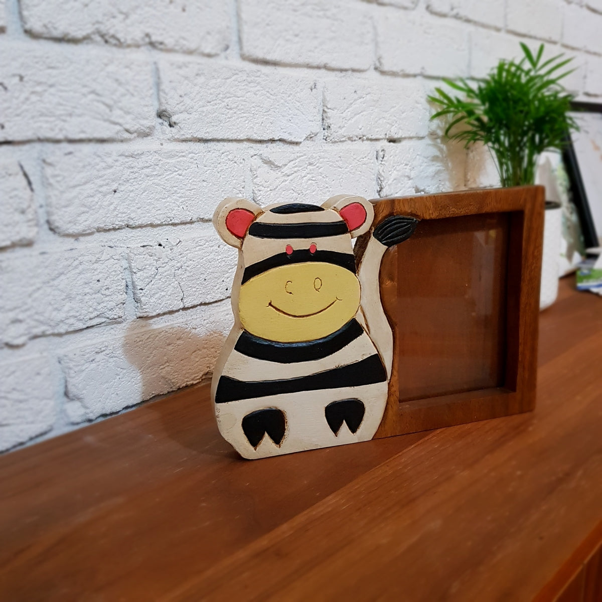Handmade Wooden Kids Photo Frame – Monkey Pod Wood