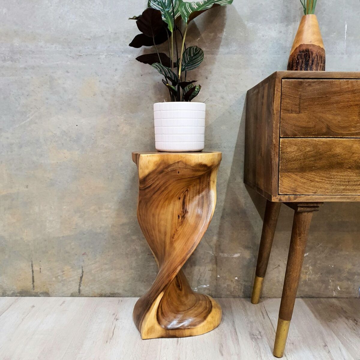 Handmade Timber Side Table / Stool / Lamp Table