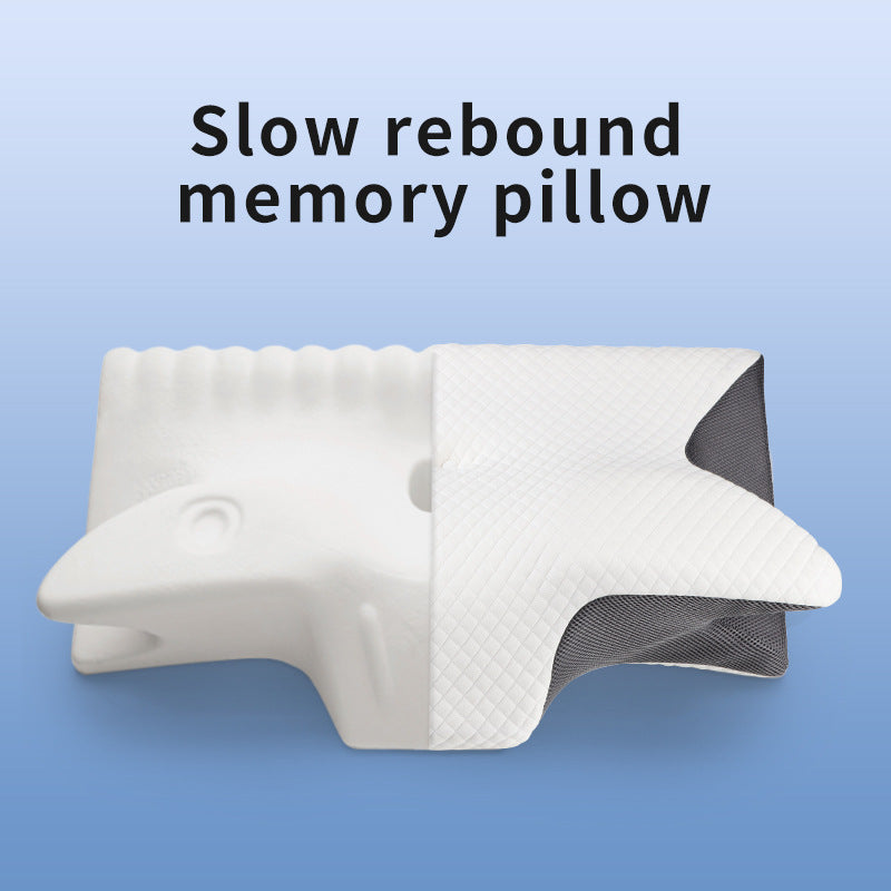 Ergonomic Memory Foam Pillow - Orthopedic Contour for Neck & Shoulder Support