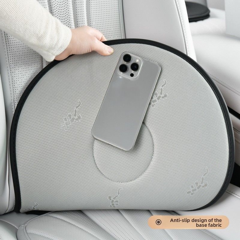 Saddle Brown 360 Rotating Car Seat Cushion 53cm - Swivel Mobility Aid for Seniors