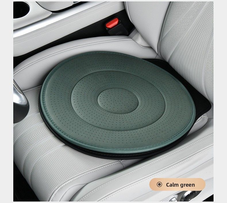Calm Green 360 Rotating Car Seat Cushion 53cm - Swivel Mobility Aid for Seniors