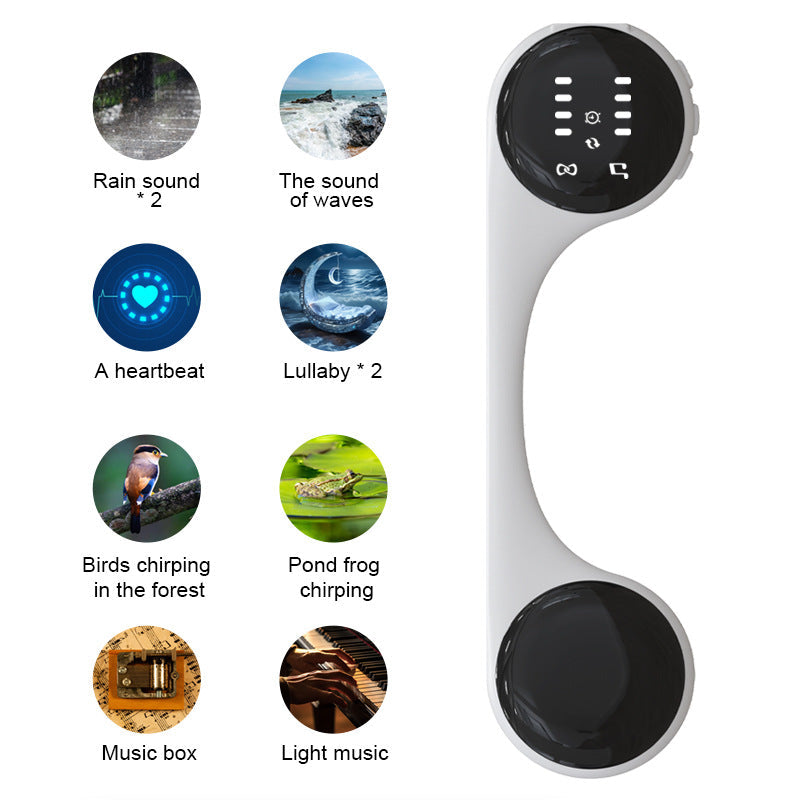 Under-Pillow Bone Conduction Sleep Speaker - Bluetooth 5.4 White Noise (Blue)
