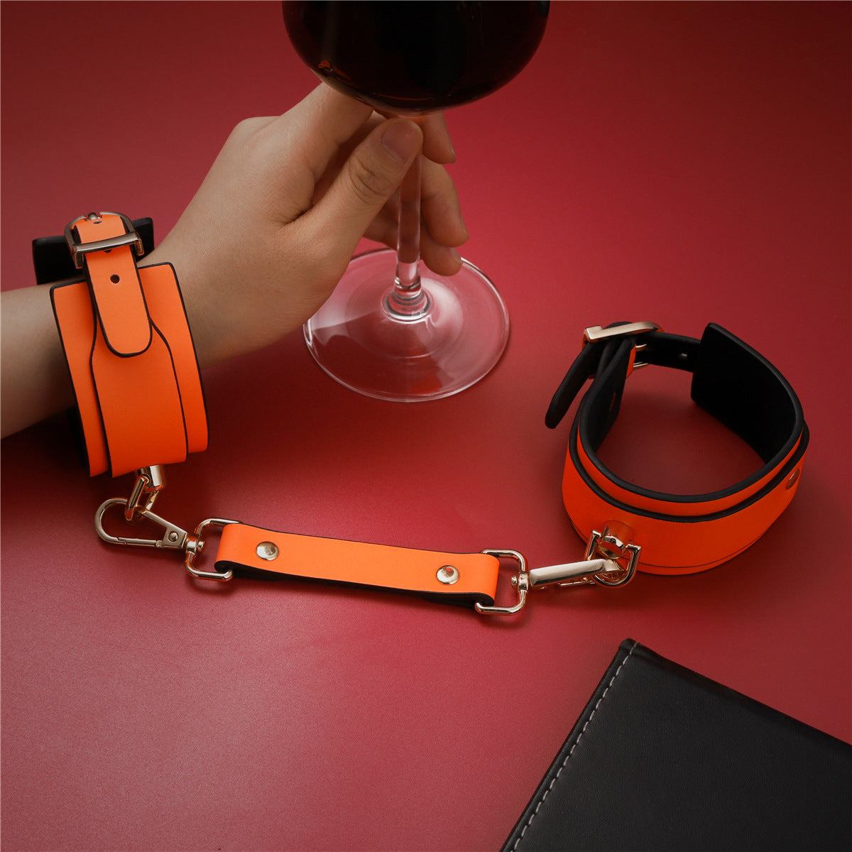 PU Leather Bondage Cuff - Wrist/Ankle Restraint Luminous Green Handcuffs