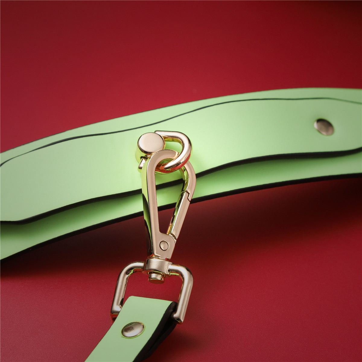 PU Leather Bondage Cuff - Wrist/Ankle Restraint Luminous Green Handcuffs