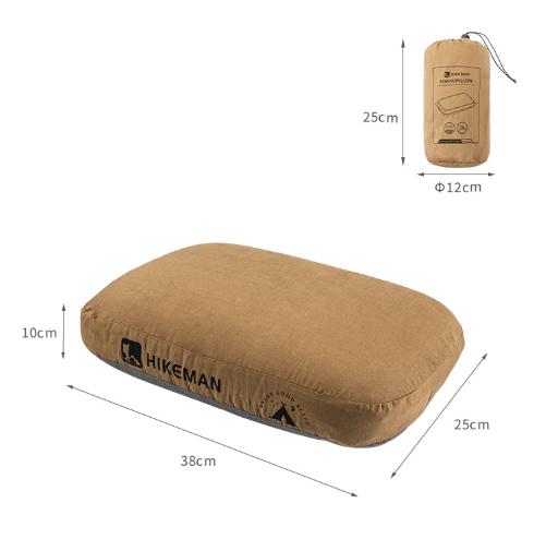 Coffee Reversible Memory Foam Travel Pillow - All-Season Neck Support