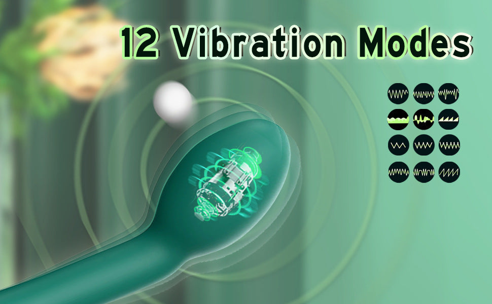 Rose Red G-Spot Vibrator with 12 Vibration Modes - Unisex Pleasure Toy