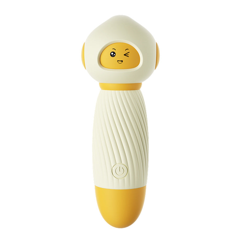 Yellow Mini Wand Massager - 10 Vibration Modes USB Rechargeable Waterproof