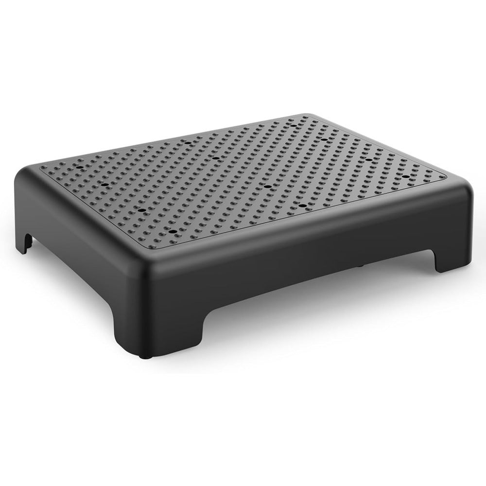 Portable Half Step Stool Non-Slip 43x33cm - Mobility Aid for Elderly Black