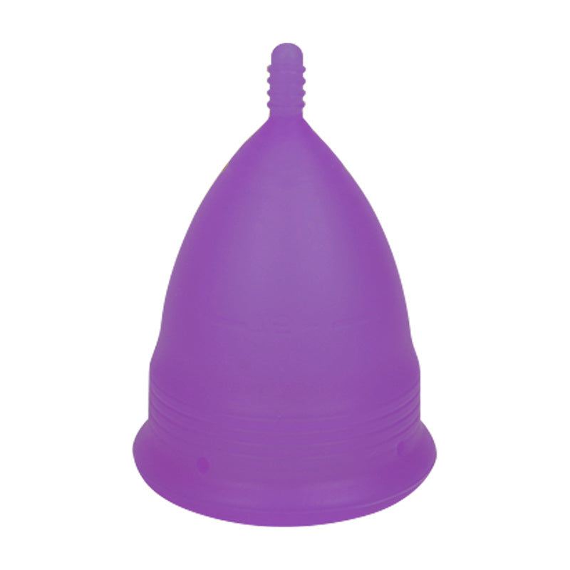 2PCS Medical Silicone Menstrual Cup S + Sterilizer Box - Microwave Safe (Purple)