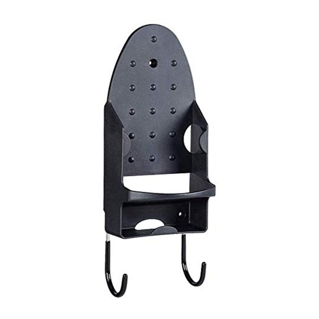 Wall Mounted Ironing Board & Iron Holder - Black