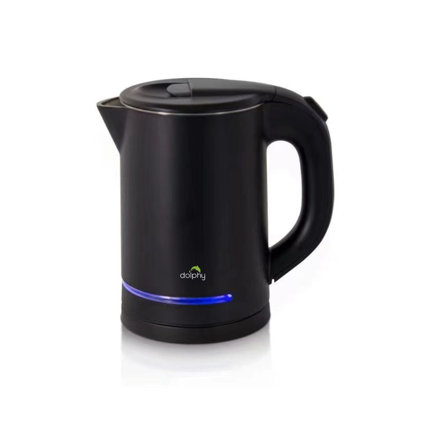 0.8L Electric Kettle 800W Matt Black with Light Design