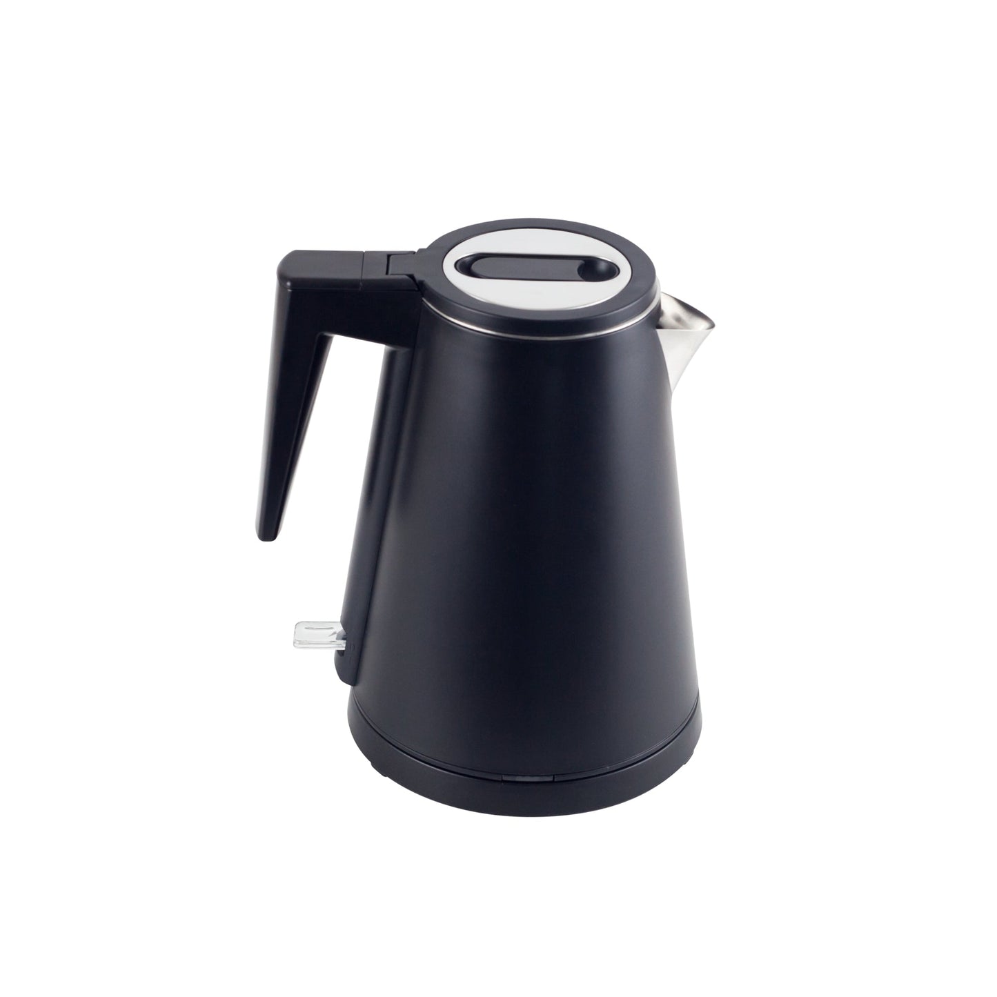 0.8L Double Layer Stainless Steel Electric Kettle - Black