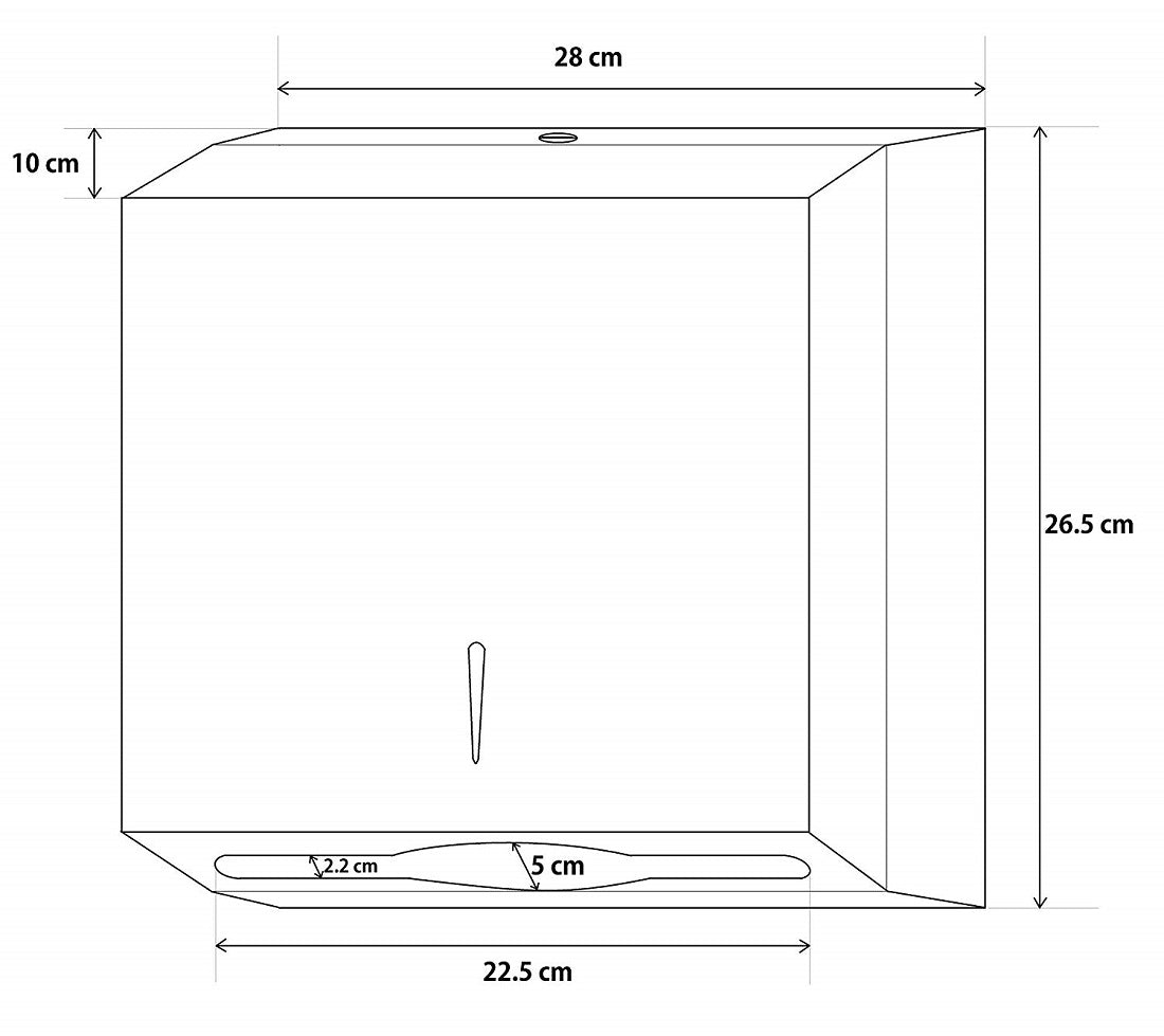 Stainless Steel Slimline Multifold Paper Towel Dispenser