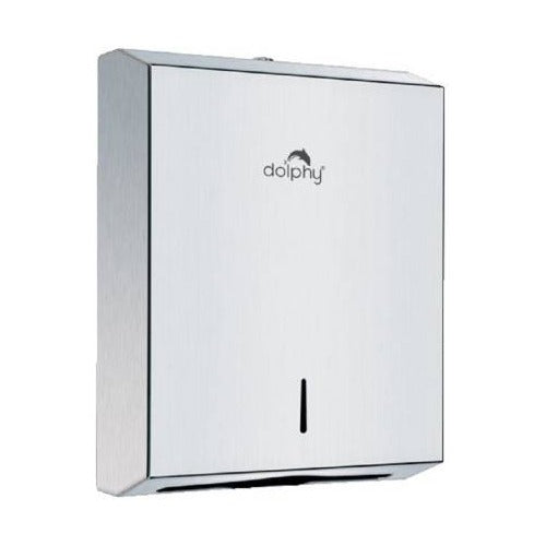 Stainless Steel Slimline Multifold Paper Towel Dispenser Lockable