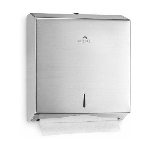 Stainless Steel Slimline Multifold Paper Towel Dispenser Lockable