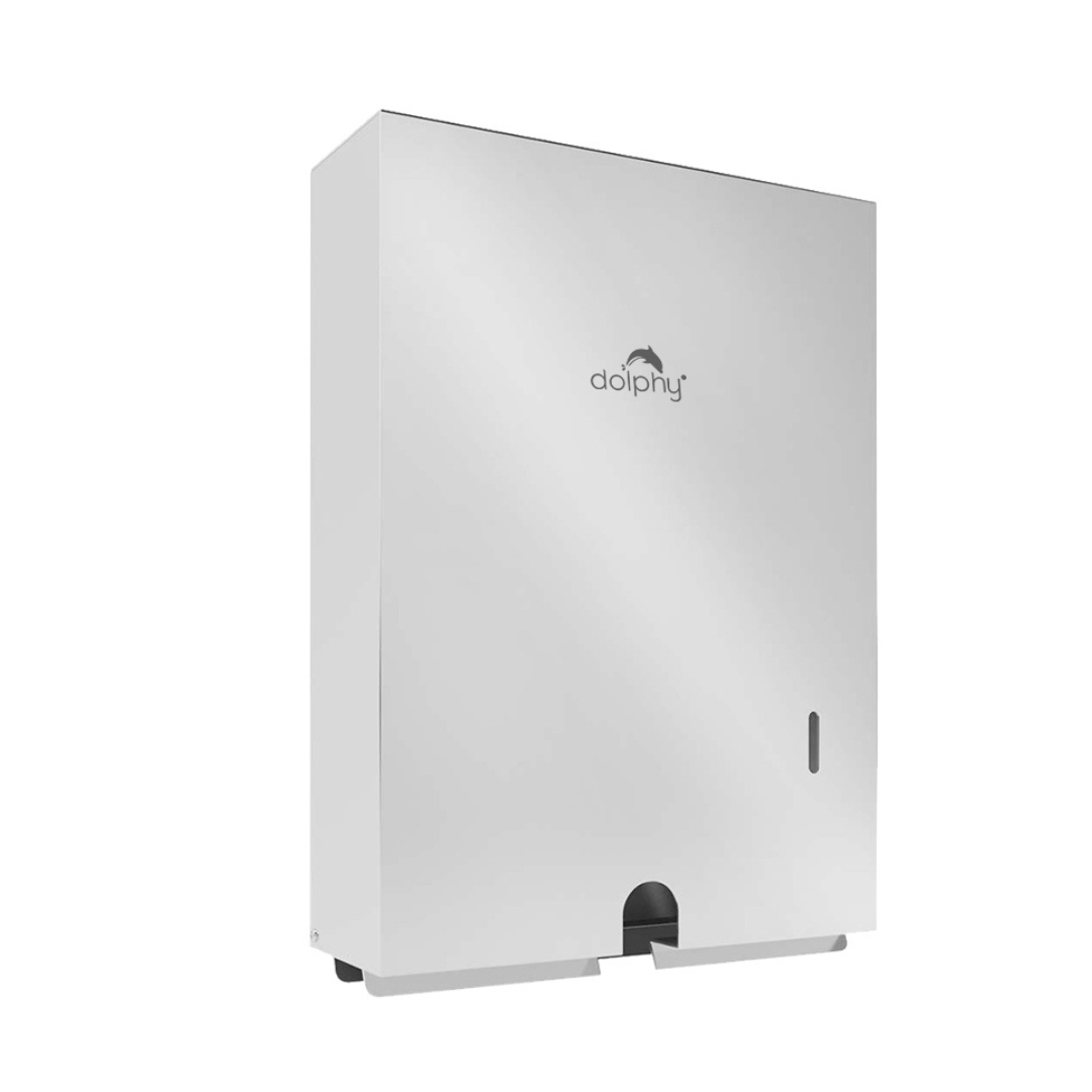 Slimline Multifold Paper Towel Dispenser Lockable - Silver