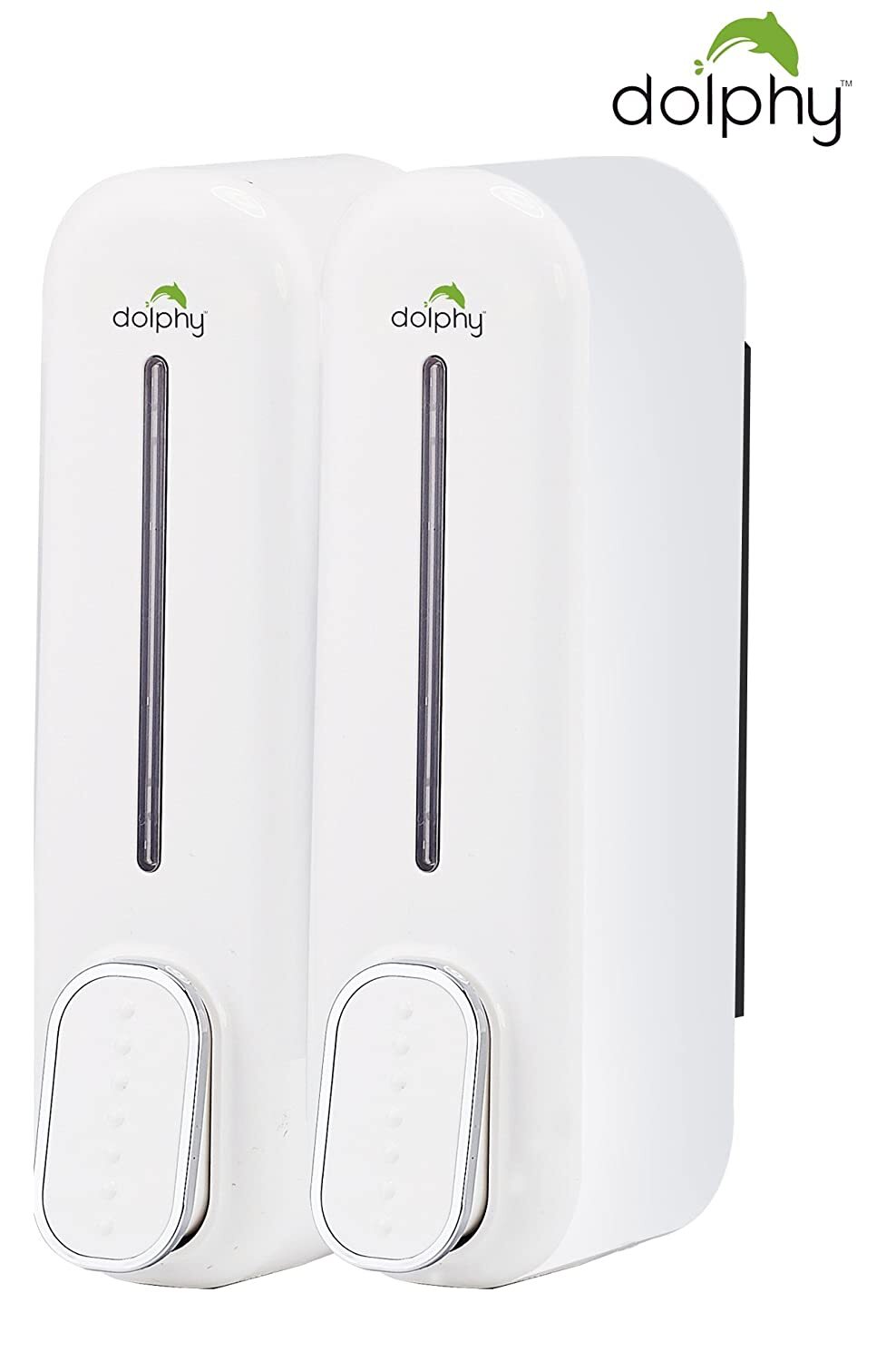Manual Dual Soap & Shampoo Dispenser 2x300ml - White
